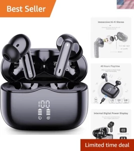 Touch Control Wireless Earbuds: 40H Playtime & Noise Cancellation Technology - Picture 1 of 13