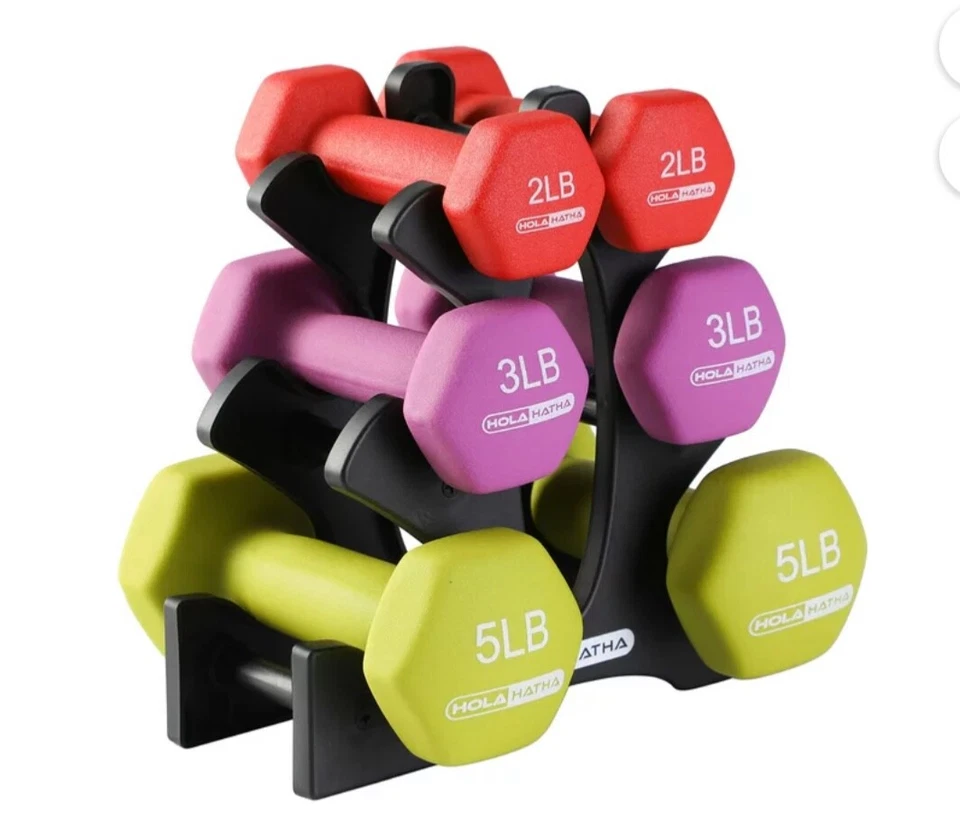 Неопреновая гантель HolaHatha 2, 3 и 5 фунтов без веса  - Изображение 1 из 1