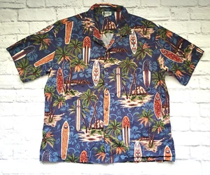 ALOHA REPUBLIC Surf Boards Hawaiian Button Shirt Adult Size 2XL - Picture 1 of 11