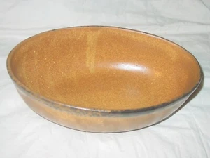 MCCOY CANYON MESA POTTERY 10" OVAL VEGETABLE SERVING 1425 BOWL BROWN USA VINTAGE - Picture 1 of 6
