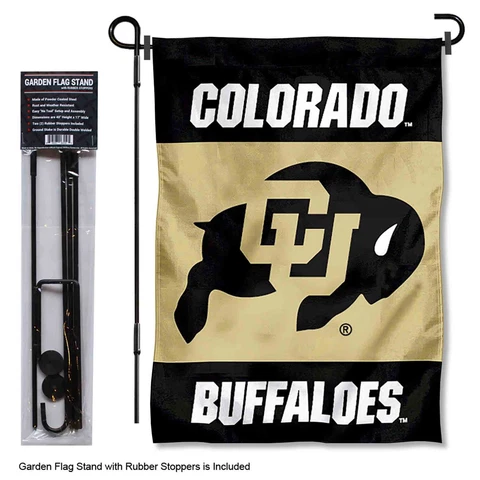 University of Colorado Garden Flag and Stand Pole Kit Cover