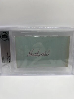 Don Drysdale Signed Index Card Beckett Auto - Image 1 of 2