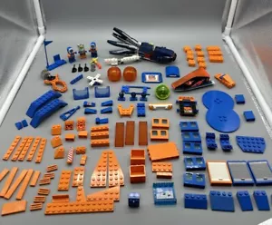 LEGO bulk lot ORANGE & BLUE 100+ Artic Underwater Pieces Bricks Special Minifigs - Picture 1 of 9