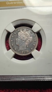 1896 Liberty V Nickel - RARE PROOF NICKEL - HARD TO FIND THIS NICE - Picture 1 of 3