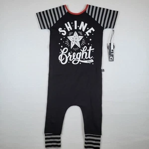 Rags To Raches Kids Unisex Romper Jumper Size 3-4Y Black Shine Bright Graphic - Picture 1 of 5