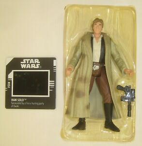 Han Solo Endor Trench Coat 3.75" Star Wars Figure NEW 1998 Hasbro Freeze Frame