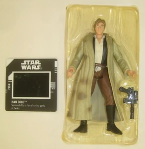 Han Solo Endor Trinch Coat 3.75" Figura de Star Wars NUEVO 1998 Hasbro Freeze Frame - Imagen 1 de 3