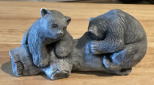 Glacial Ice Age Sculptures Bear Cubs Figurine Hand Crafted For Ace Alaska