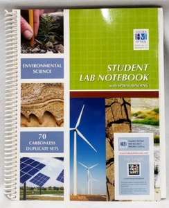 New, HM ENVIRONMENTAL SCIENCE STUDENT LAB NOTEBOOK: 70 Carbonless Duplicate Sets - Picture 1 of 5