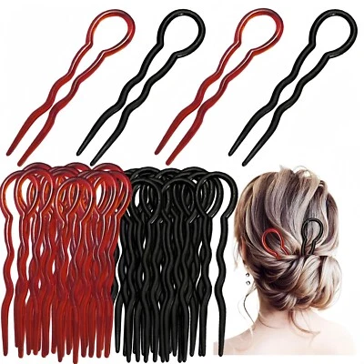 48 Pcs Hair Pins for Women U Shaped Bobby Pins Spiral Plastic Hair Twist Tool... - Image 1 of 4