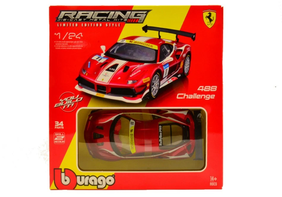 Burago FERRARI 488 CHALLENGE N.11 FORMULA RACING 2017 KIT 1:24 - Imagen 1 de 1