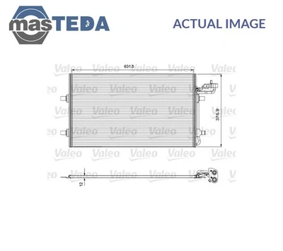 814324 A/C CONDENSADOR AIRE ACONDICIONADO VALEO PARA VOLVO S40 II,V50,C30,C70 II 1.6L,2L,1.8L Foto 1 de 4