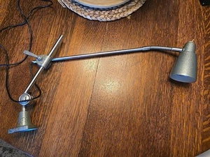Vntg Articulating Industrial Sewing Machine Lamp Desk Light Mid Century Modern  - Picture 1 of 11