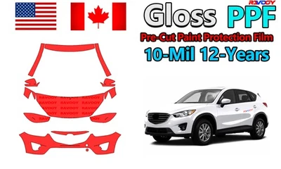 Película de protección de pintura PPF precortada brillante de 10 mil para Mazda CX-5 Se-l-sport 2014-2017 Foto 1 de 4