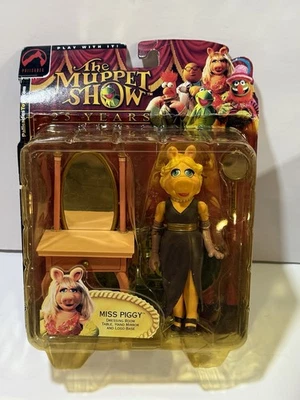 The Muppet Show MISS PIGGY Dressing Room Figure Palisades Toys 2002 MOC Henson - Image 1 of 2
