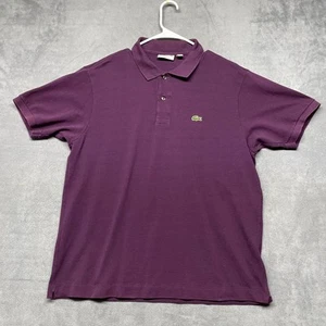 Lacoste Piqué Poloshirt Herren XL Boheme Lila Baumwolle Classic Fit Golf Tennis - Bild 1 von 9