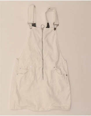 VOLCOM Womens Dungarees Skirt XS W30 White Cotton BS07 - Image 1 of 3