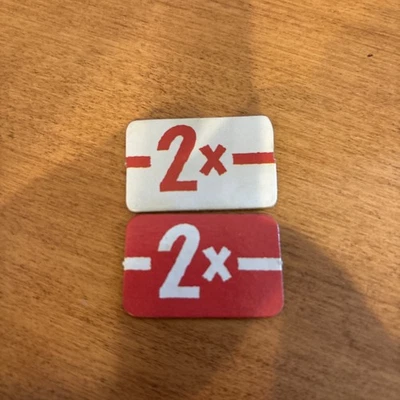 x2 Scotland Yard 1985 Juego de Mesa Doble Movimiento (2X) Tarjetas Piezas de Repuesto Foto 1 de 2