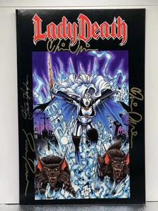 Lady Death Reckoning TPB 4x firmado 2x Brian Pulido, Steven Hughes, Jason Jensen - Imagen 1 de 10