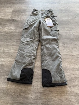 NWT $140 Avalanche Charcoal Cargo Ski Pants Boys/Girls Size Small 7 Snow Pants - Image 1 of 4