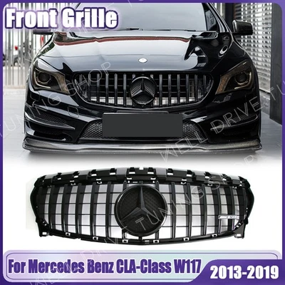 Front Grille W/OE Star For Mercedes Benz W117 2013-19 CLA180 CLA200 CLA250 CLA45 Foto 1 de 4