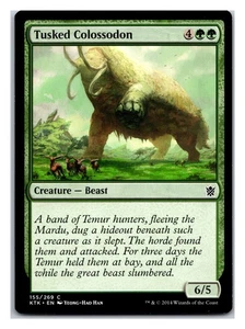 Khans of Tarkir #155 Tusked Colossodon - Picture 1 of 2