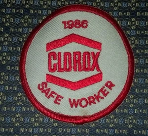 CLOROX 1986 SAFE WORKER PATCH - Picture 1 of 2