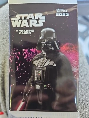 2 Paquetes 2023 Topps Star Wars Sellado de Fábrica Hobby Pack De Super Box - 7 Tarjetas Foto 1 de 4
