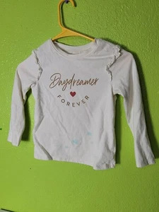 Daydreamer Forever Saying Girls Shirt Garanimals Long Sleeve Size 5T - Picture 1 of 5