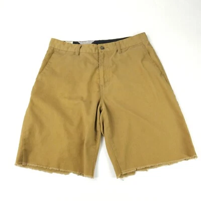 Volcom Cutoff Chino Shorts Mens 32 Brown Skater Surf Retro Y2K 90s Flat Front - Image 1 of 4
