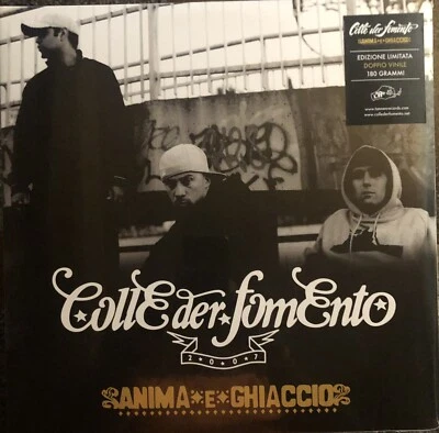 VINILE NERO LP ANIMA E GHIACCIO COLLE DER FOMENTO rap hip hop italiano Kaos One - Immagine 1 di 2
