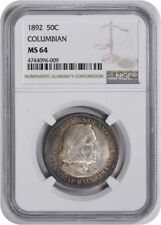 Columbian Commemorative Silver Half Dollar 1892 MS64 NGC