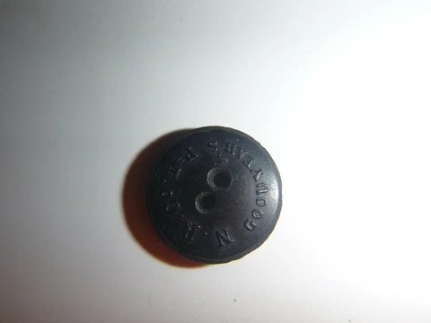 Antique Goodyear Black Button Cover