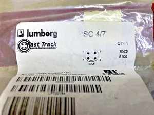 Lumberg Automation RSC 4/7 M12 Male 4-Pin Field Attachable Connector - FAST US - Picture 1 of 2