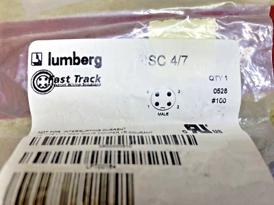 Lumberg Automation RSC 4/7 M12 Male 4-Pin Field Attachable Connector  - FAST US - Image 1 of 2
