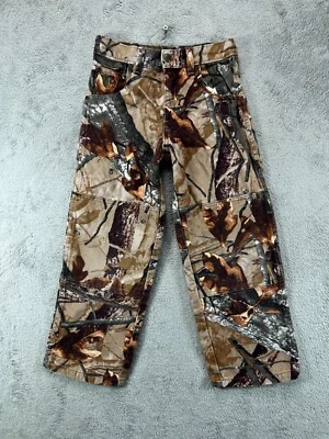 Boys 8 Reg Wrangler Fusion 3D Camo Jeans Hunting Pants Brown Camouflage Heavy - Image 1 of 4