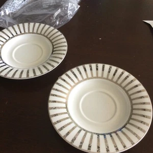 2 New Royal Doulton - Jive Platinum - Tea Saucer - 97387Y - Picture 1 of 4