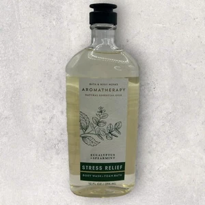 Bath & Body Works Aromatherapie STRESSABBAU Minze Duschgel Schaumbad 10 Oz. - Bild 1 von 2