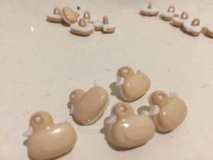 5 Brown Color Duck Button Great For Craft And Sewing - Picture 1 of 3