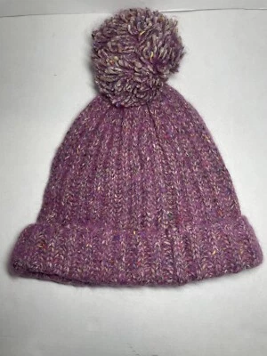 Nuevo gorro sin etiquetas J Crew con pompón E6494 mezcla de lana seda Foto 1 de 3