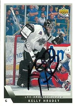 Kelly Hrudey autographed Hockey Card (Los Angeles Kings) 1993 Upper Deck #216 - Image 1 of 1