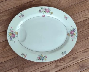 Vintage Theodore Haviland Pasadena Oval Platter 16" Gold Rim Made in USA. TCM - Picture 1 of 8