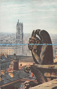 R286671 Paris En Flanant Notre Dame de Paris A detail of the West front A Chimer - Picture 1 of 4