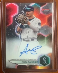 2023 Bowman's Best - Best of 2023 Autographs #B23-AS Axel Sanchez (AU, RC) - Picture 1 of 2