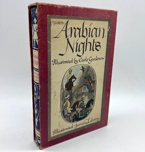 1946 The Arabian Nights Illustrated by Earle Goodenow with Red Slip Case - Picture 1 of 20
