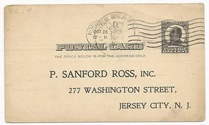 VA Postal Stationery Cover US Scott #UX19 Pine Beach DPO 4 October 28, 1908 - Picture 1 of 2