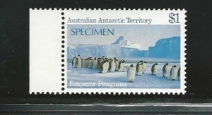 Australia: 1984; Territorio Antártico, Scott L74, ESPÉCIMEN, $1 pingüino EBAU027 - Imagen 1 de 2