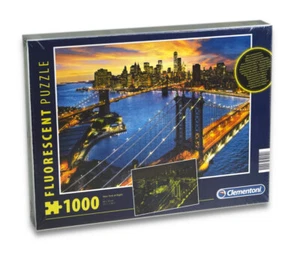 Clementoni 97240 - Puzzle - New York at Night (fluorescent, 1000 Pieces) - Picture 1 of 1