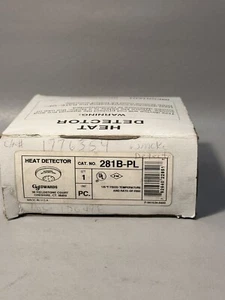 EDWARDS 281B-PL 135° Fixed Temperature HEAT DETECTOR New Old Stock - Picture 1 of 4