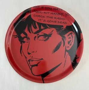 Vintage BIRCHWOOD TRAY Made In Sweden MODESTY BLAISE 12" Diameter 2007 - Picture 1 of 9